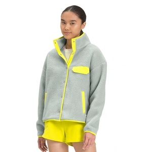 North Face fleece Cragmont Jacket SnapUp Grey/Neon
